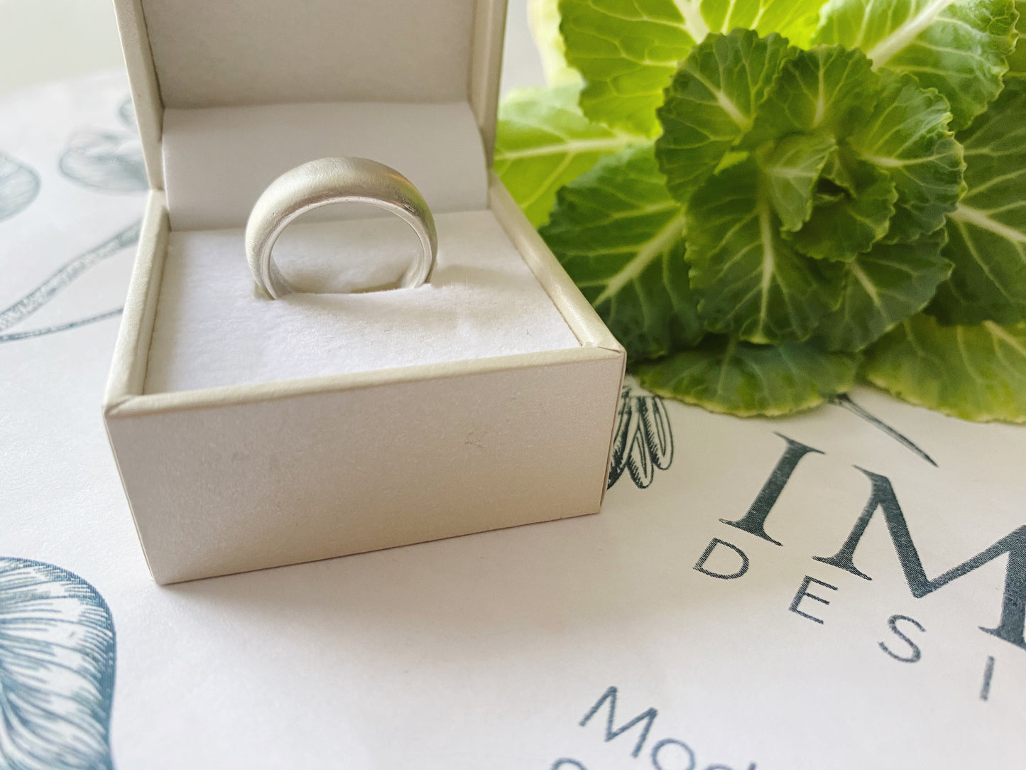 Silver ice ring