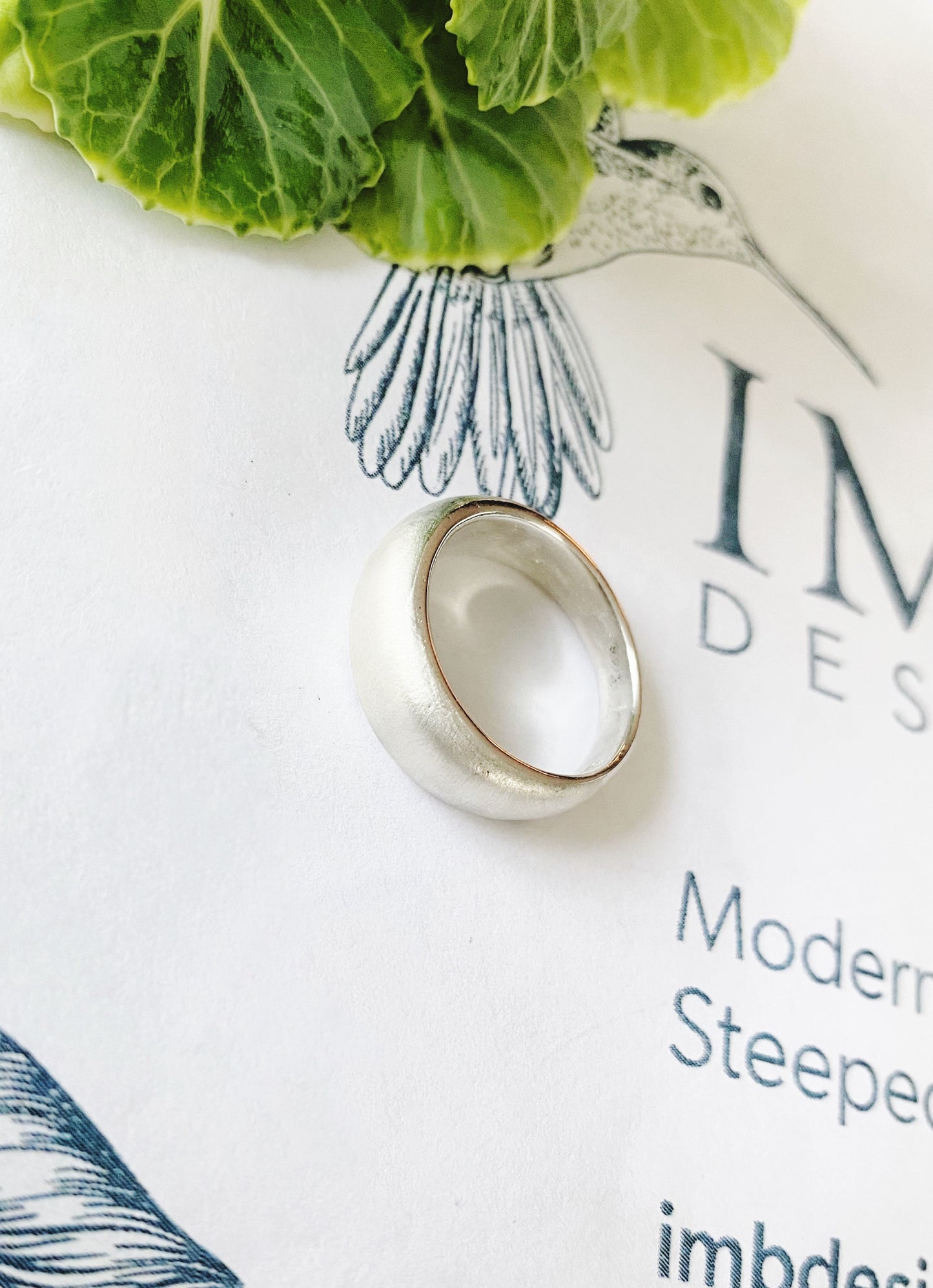 Silver ice ring