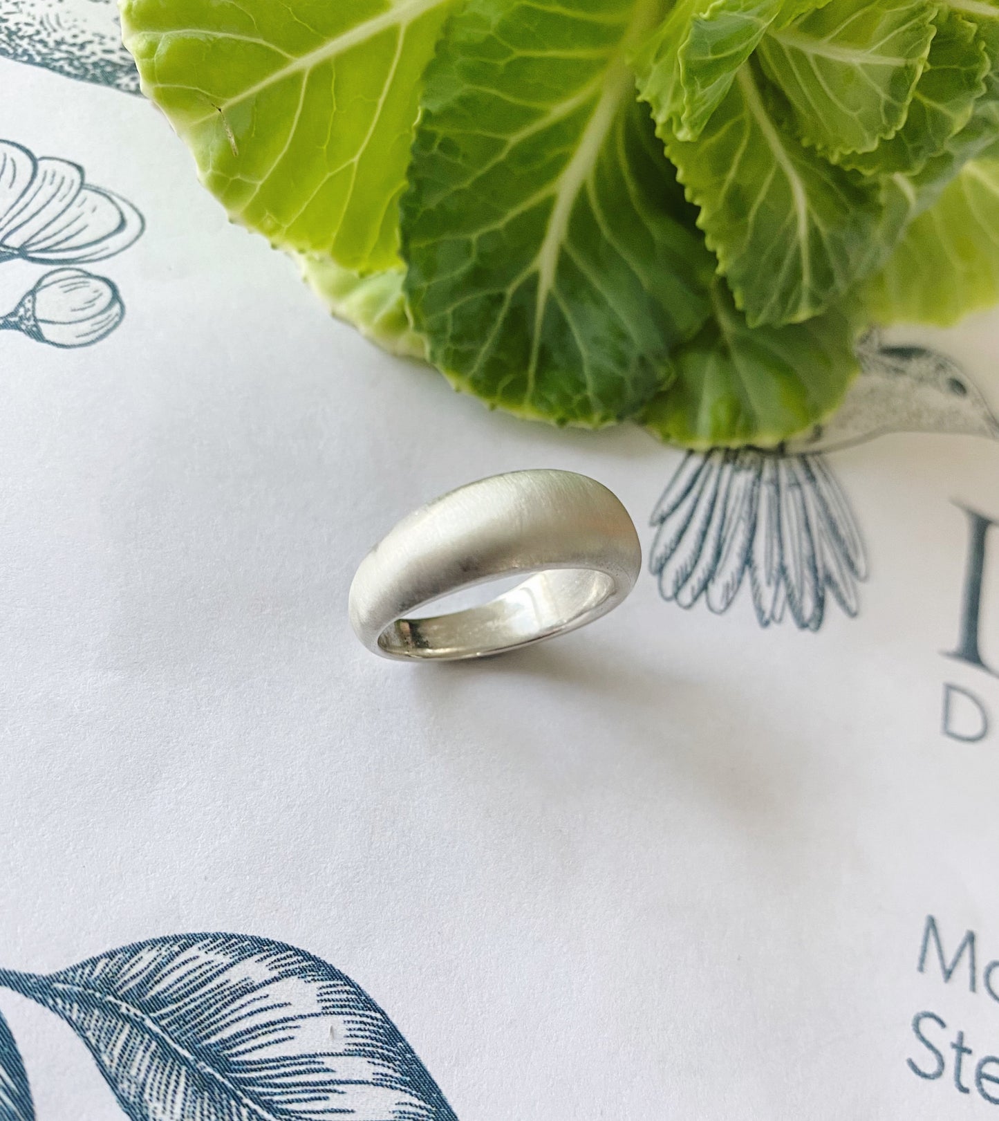 Silver ice ring