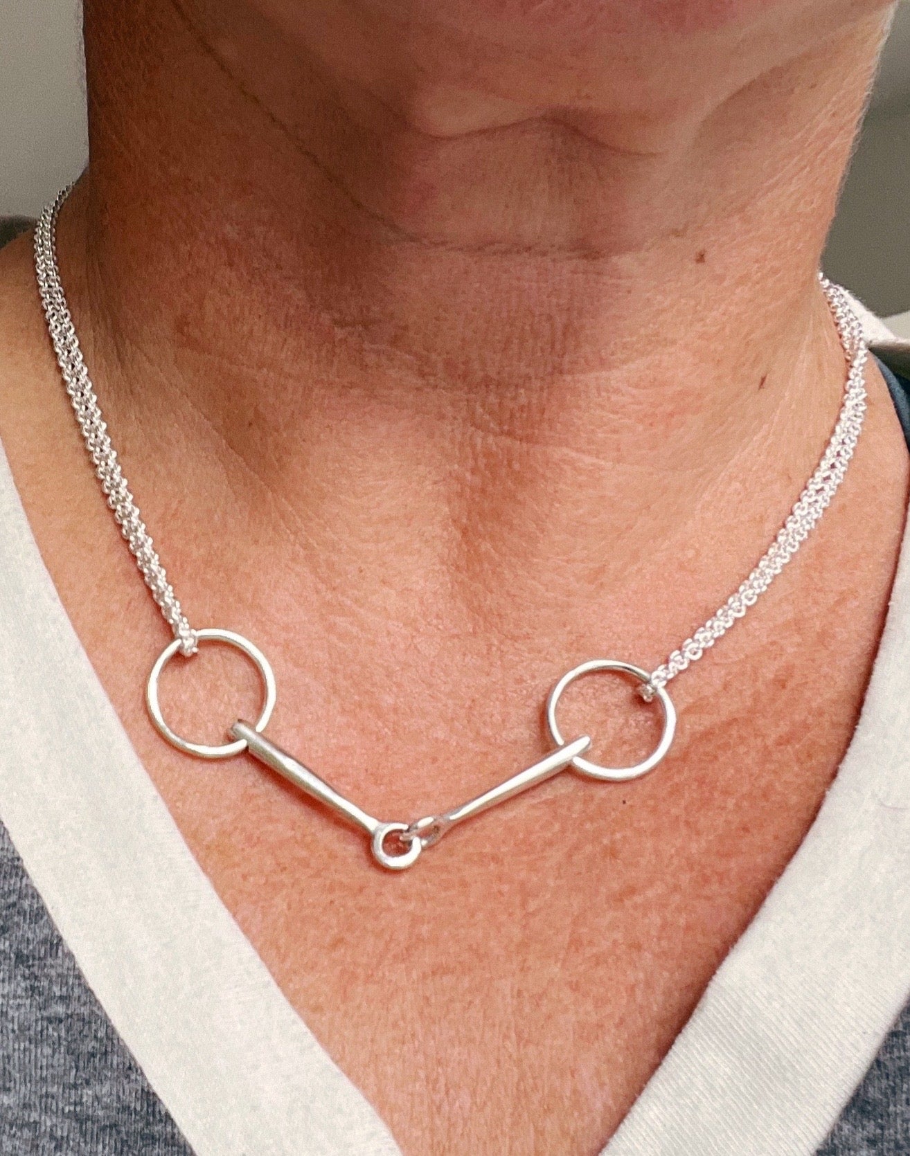 Snaffle necklace