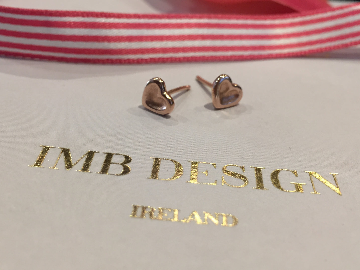 Cupid heart studs