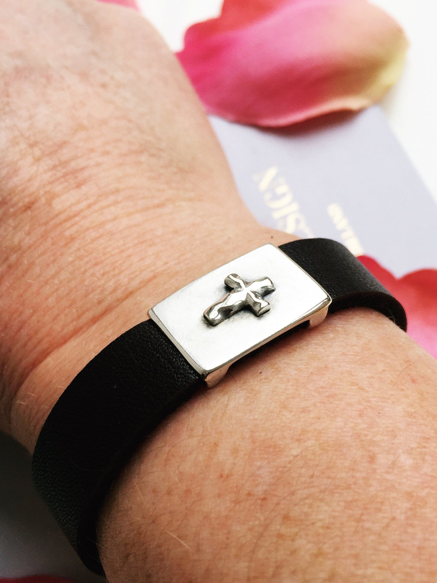 Leather cross armlet