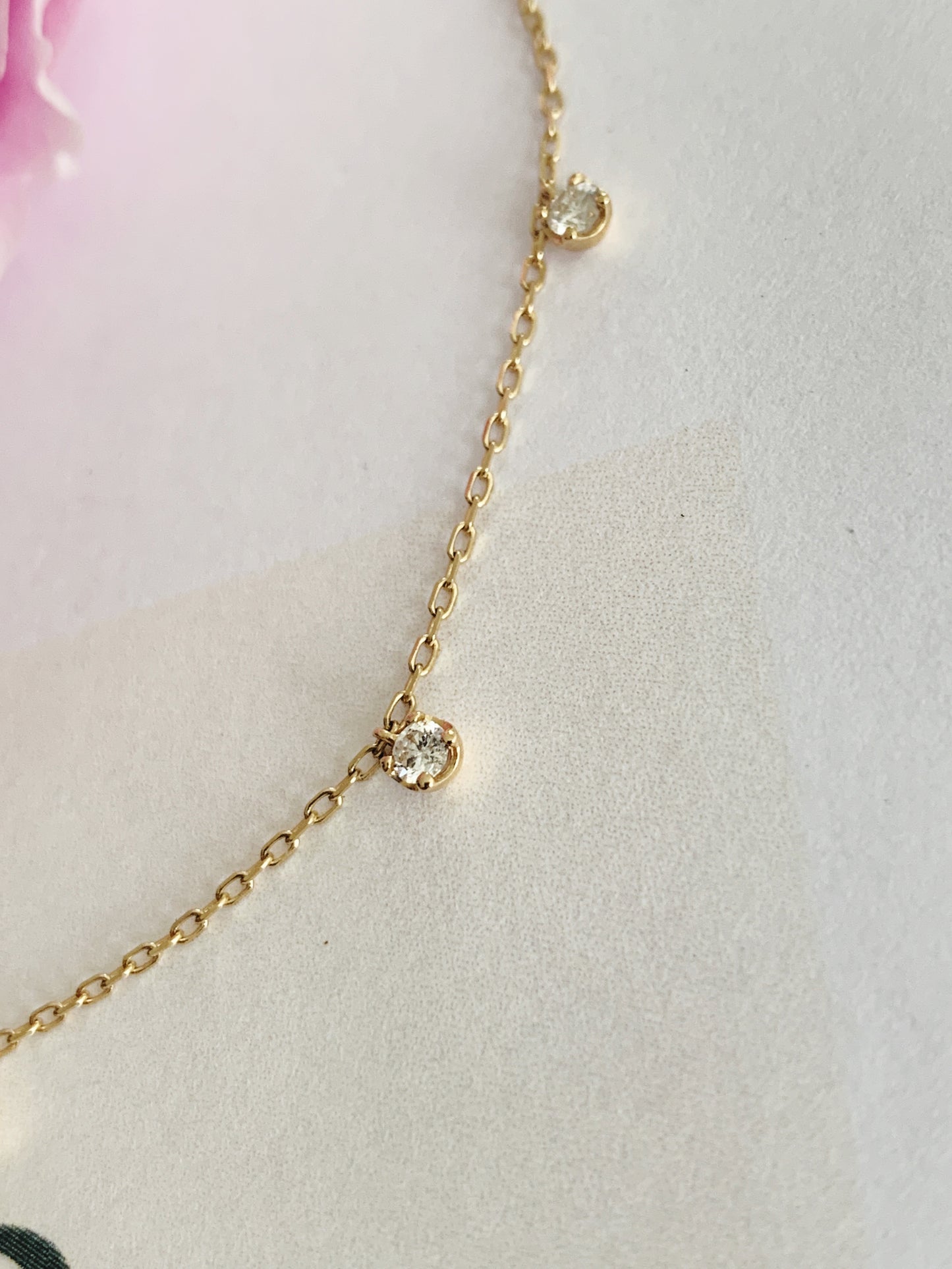 Coco multi diamond necklace