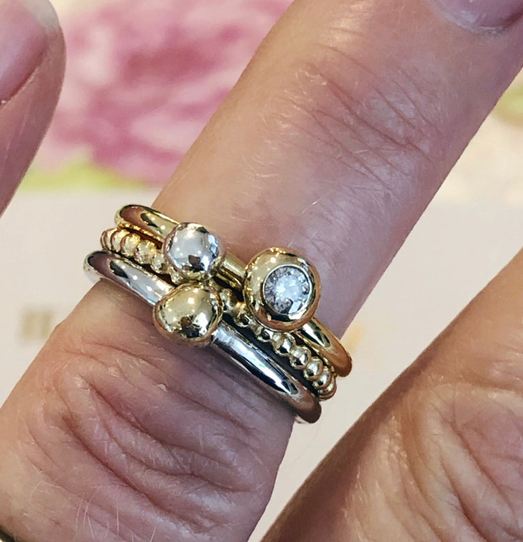 Bauble stacking rings