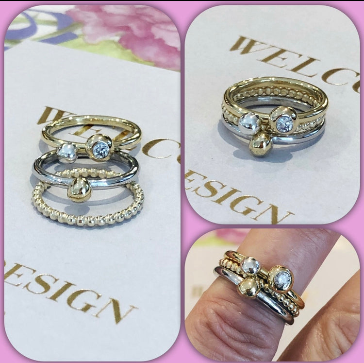 Bauble stacking rings