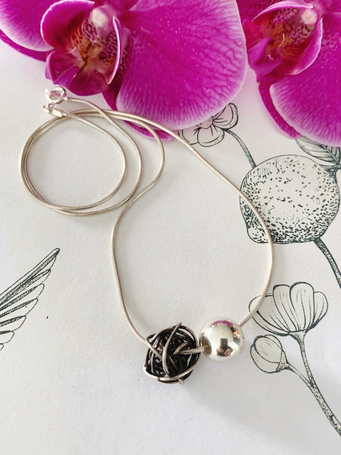 Double bauble pendant