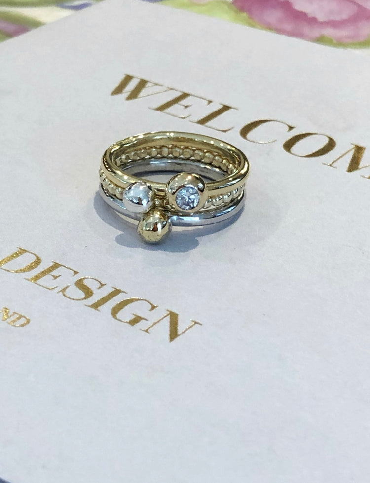 Bauble stacking rings