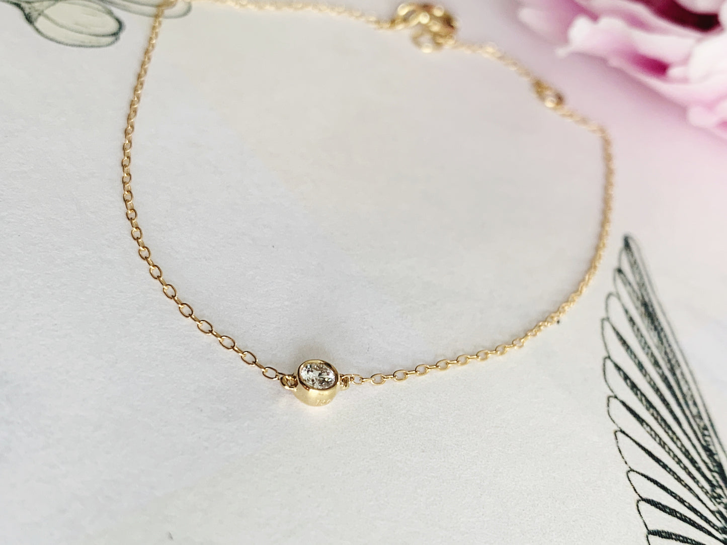 ‘’Coco’ solo diamond bracelet
