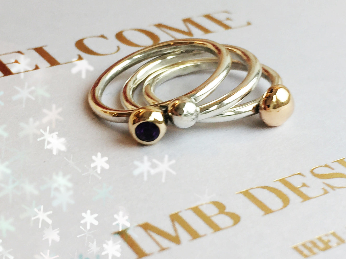 Bauble stacking rings